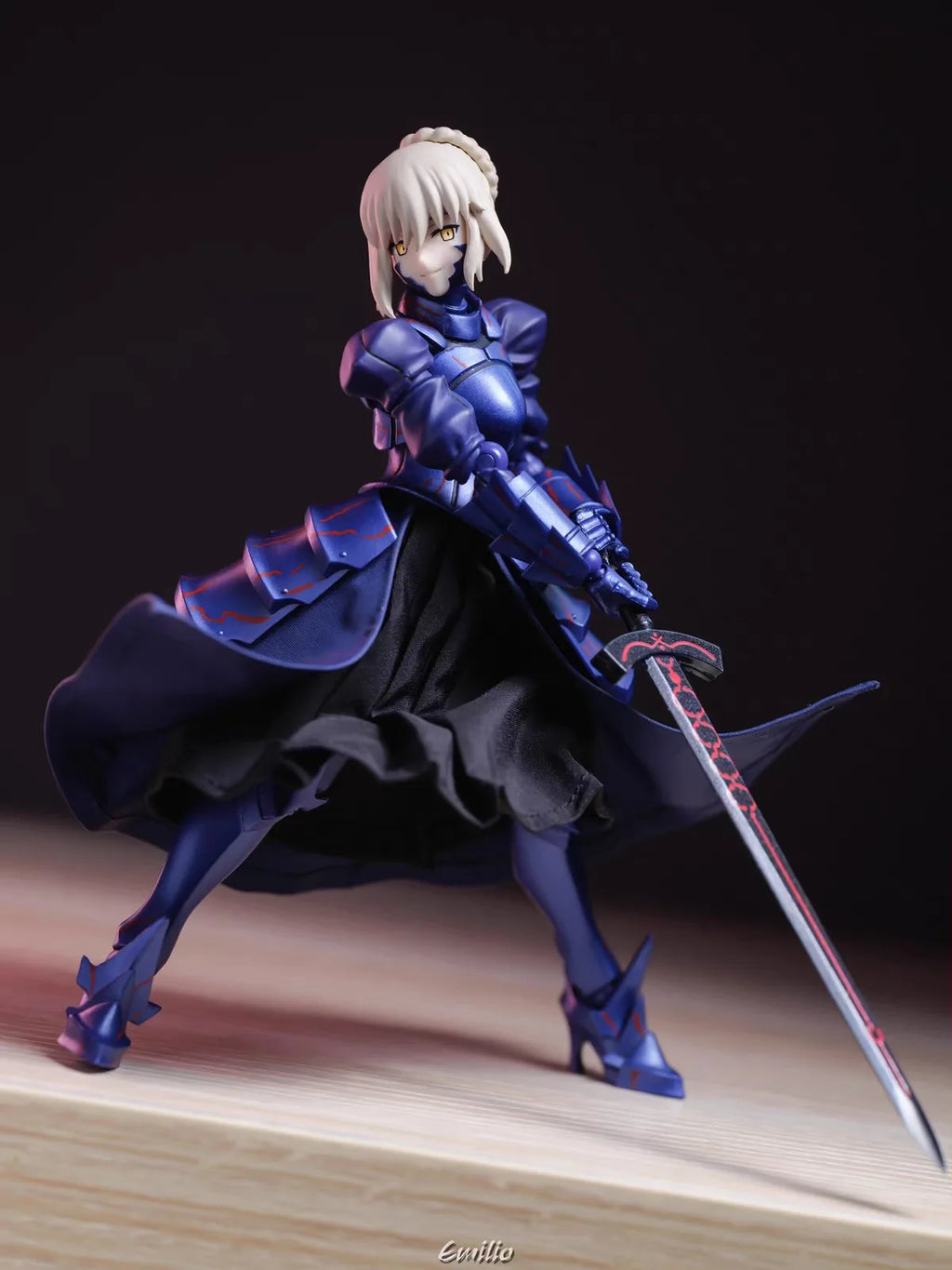 Figma Fate/Stay Night Black Saber Altria Cloth Skirt Anime Action Figur Model Accessories Toy Decoration No Figur