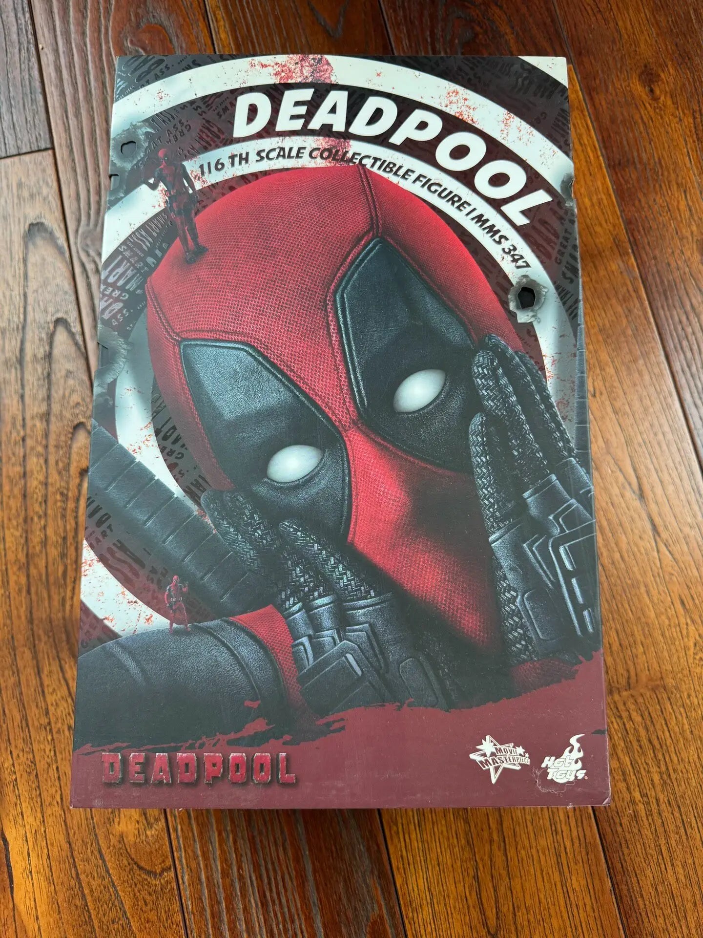 New Hot Toys Mms347 Deadpool 1/6 Scale Anime Deadpool 1.0 Collectible Action Figure Model Toys Scene Ornament Gift 31cm