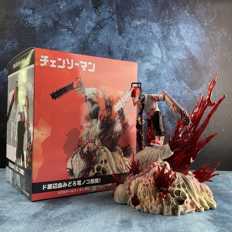 Hot Anime Chainsaw Man Figure Denji Makima Power Action Figure Chainsaw Man Pochita Figurine Collection Model Doll Toy Boys Gift