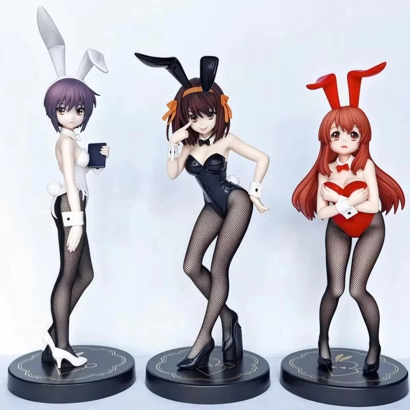 Оригинална фигурка на Bicute Bunny: Меланхолията на Сузумия, Харухи Асахина Микуру Нагато Юки Бъни Момичета, 27 см, PVC модел играчки