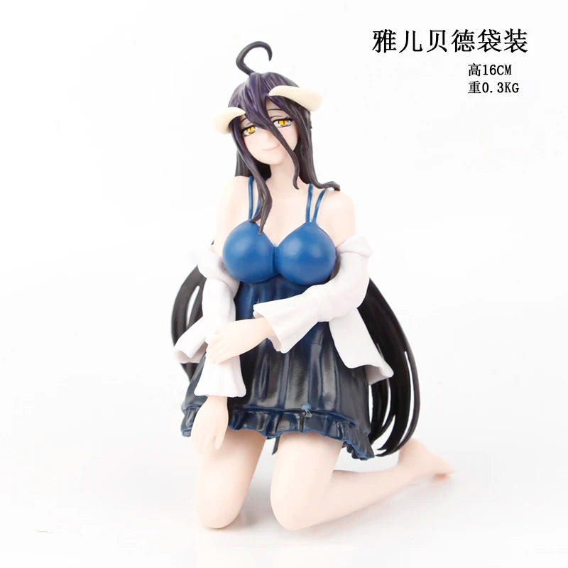 Anime Overlord Albedo sitzende Version Actionfigur Spielzeug 16CM
