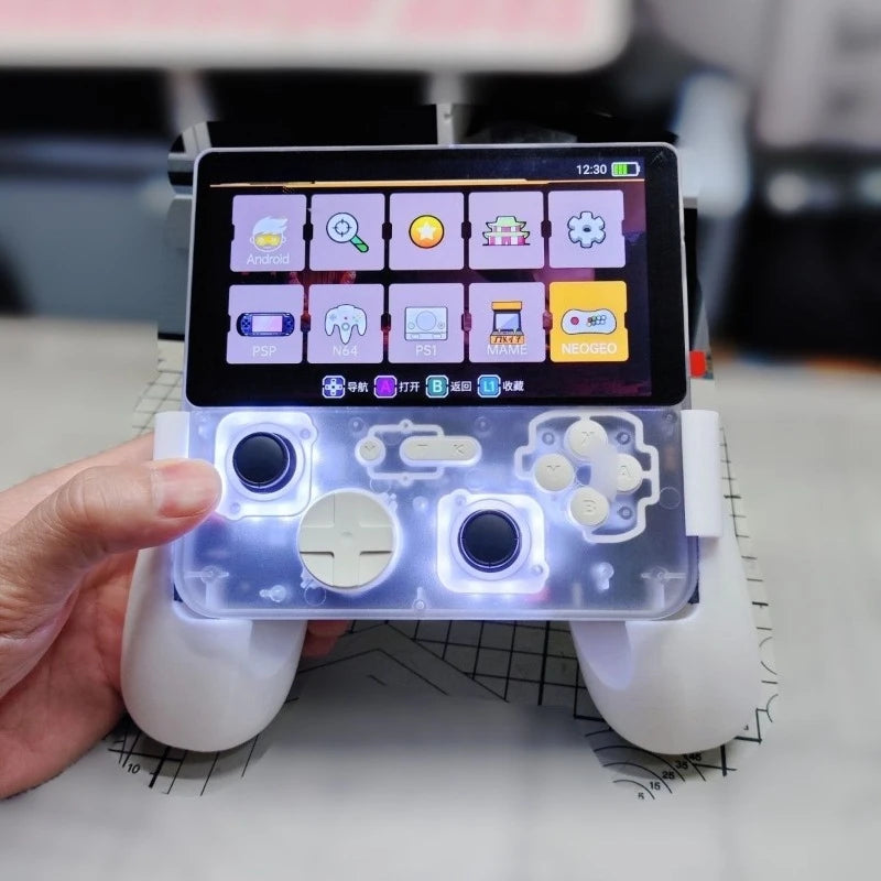 For Gamemt E5 Plus Gamepads Grip Handle Palm Grip 3D Printing Game Console Hand Grip Palm For GAMEMT E5 E5Plus