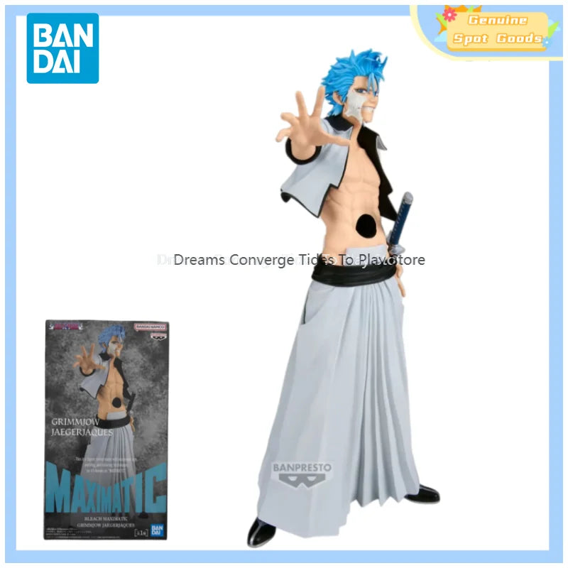 Genuine Bandai BLEACH MAXIMATIC GRIMMJOW JAEGERJAQUES Anime Action Figures Model Figure Toys Gift for Toys Hobbies Children