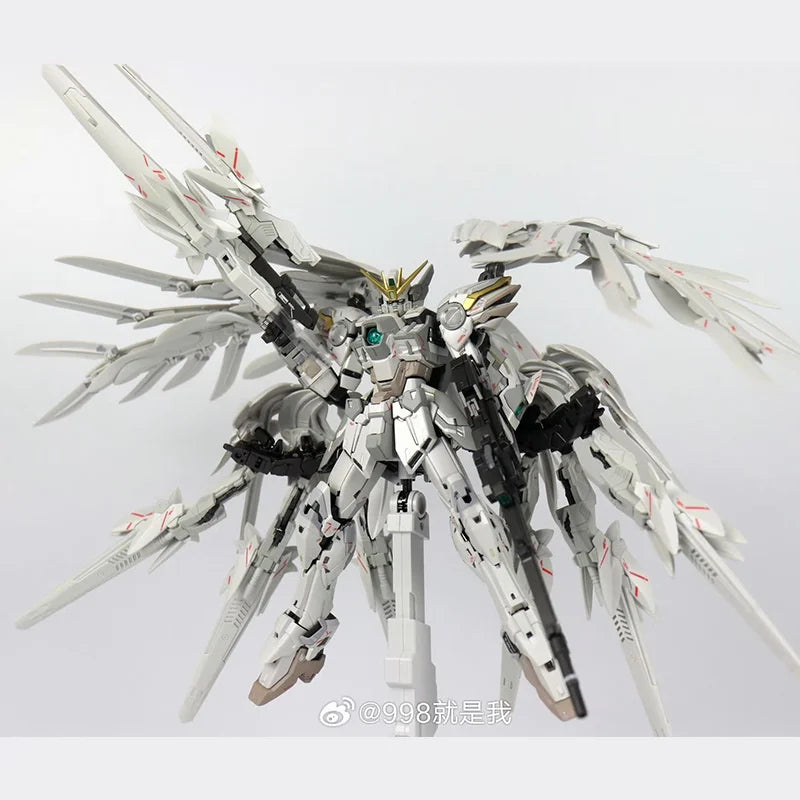 In Stock DABAN 8827 Wing Zero Snow White MG 1/100 XXXG-00YSW Assembly Model Kit Toy Alloy Skeleton Action Figure Gifts