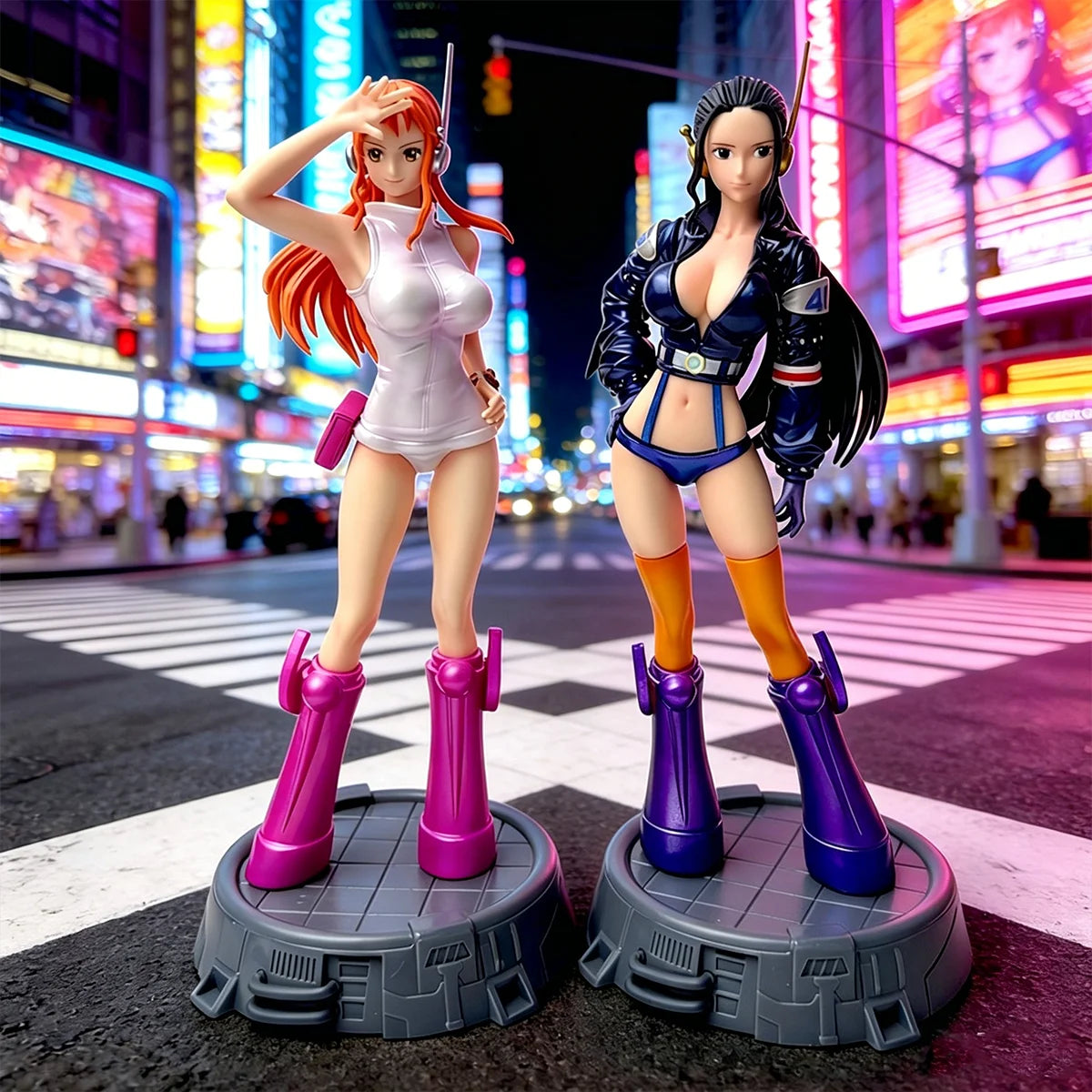 Anime One Piece Robin Nami Figure Nico Robin Nami Action Figure Collectible Statue Model Toy Gift