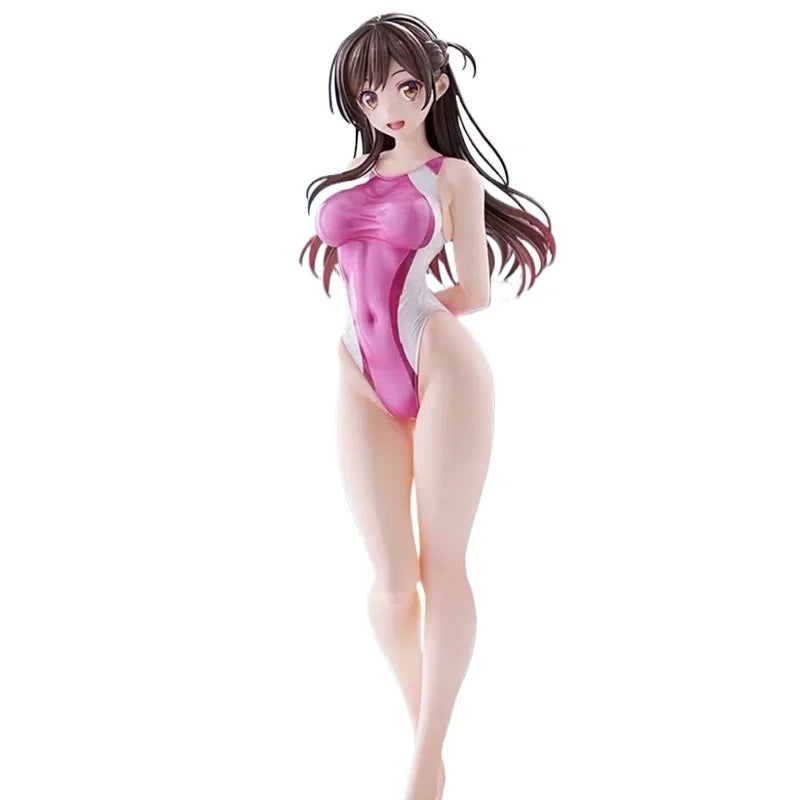 Anime-Figur, Puppe, Mizuhara Chizuru, Wettkampf-Badeanzug-Haltung des Mädchens, Freundin, Borrow Me-Thema, Sammlerstück, Dekoration, Geschenk