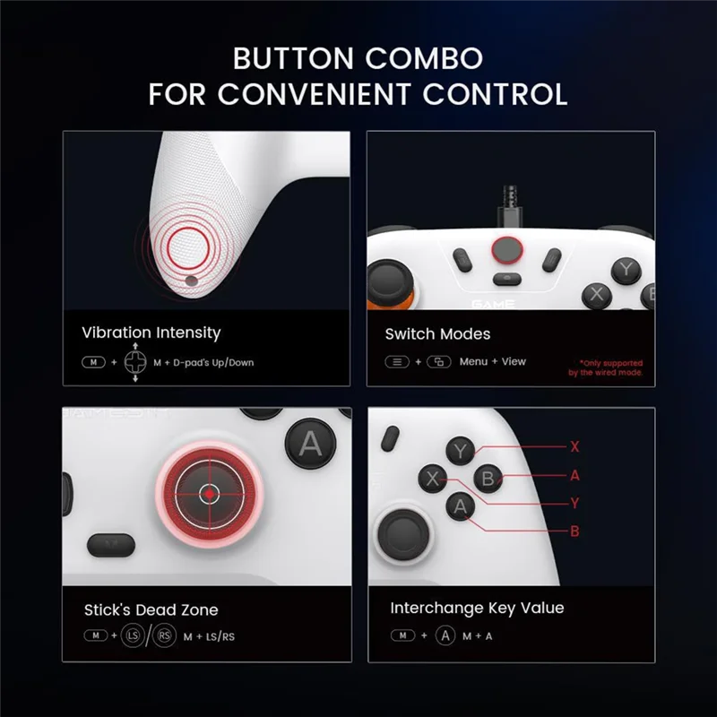 T31C-Controller Gamepad T4 Nova Lite Wireless Hall Effect Sensor For Nintendo Switch IOS Android PC W/Receiver Included