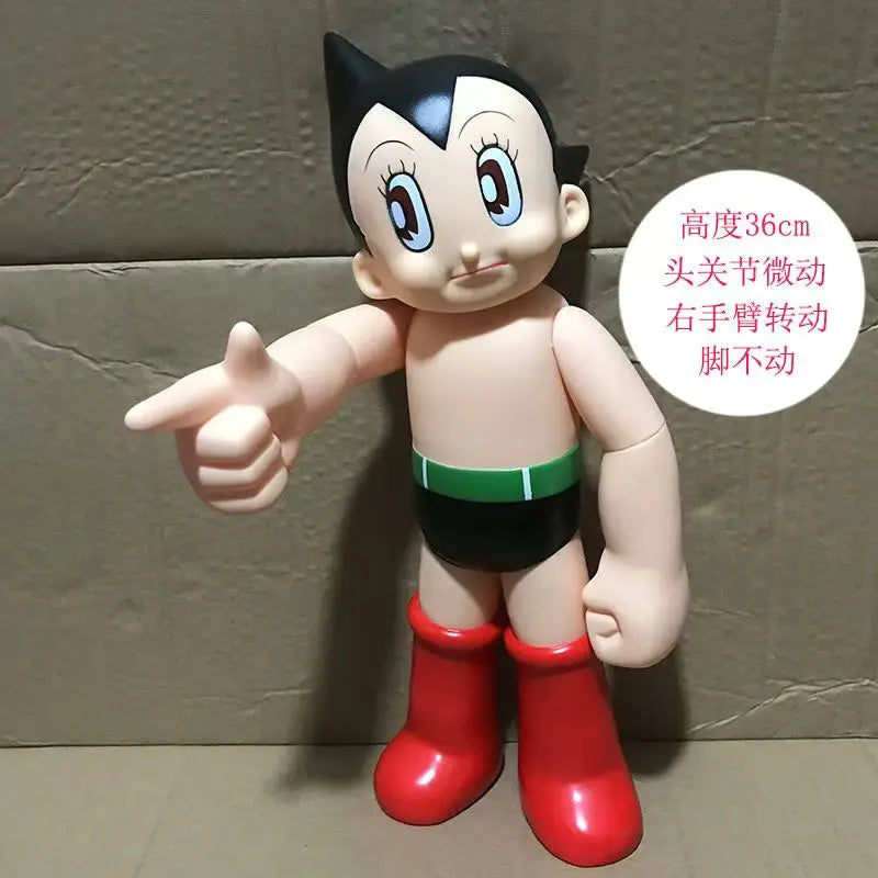 New 40CM Large Anime AstroBoy Mighty Atom Tetsuwan Atom Movable PVC Action Figures Statue Collection Model Toys Holiday Gifts