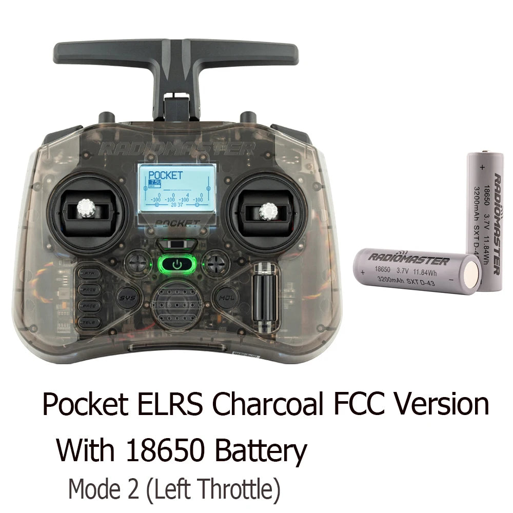 RadioMaster Pocket Hall Gimbal Transmitter Remote Control Portable Lightweight Preinstalled EdgeTX ExpressLRS Or MPM CC2500