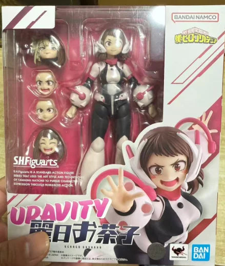 In Stock 100% Origina Bandai S.H.Figuarts Shf Ochaco Uraraka My Hero Academia  Anime Action Collection Figures Model Toys