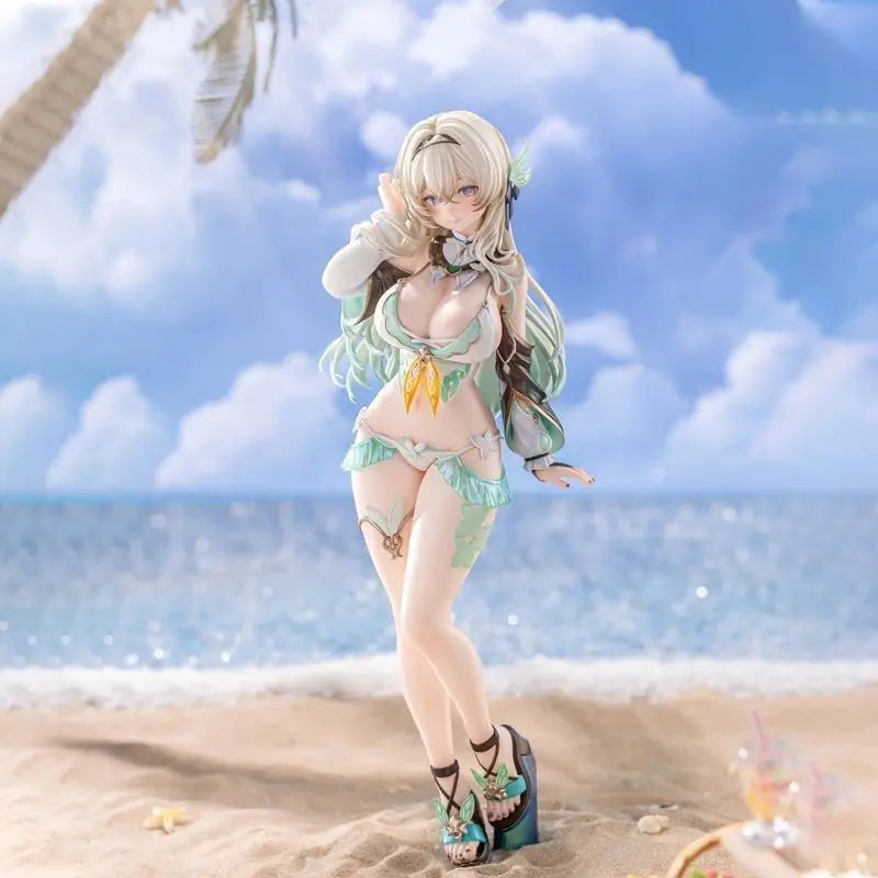 25cm Honkai Star Rail Game Firefly Anime Figure Swimsuit Firefly Figurine Model Doll Collection Room Decora Desk Toys Gift