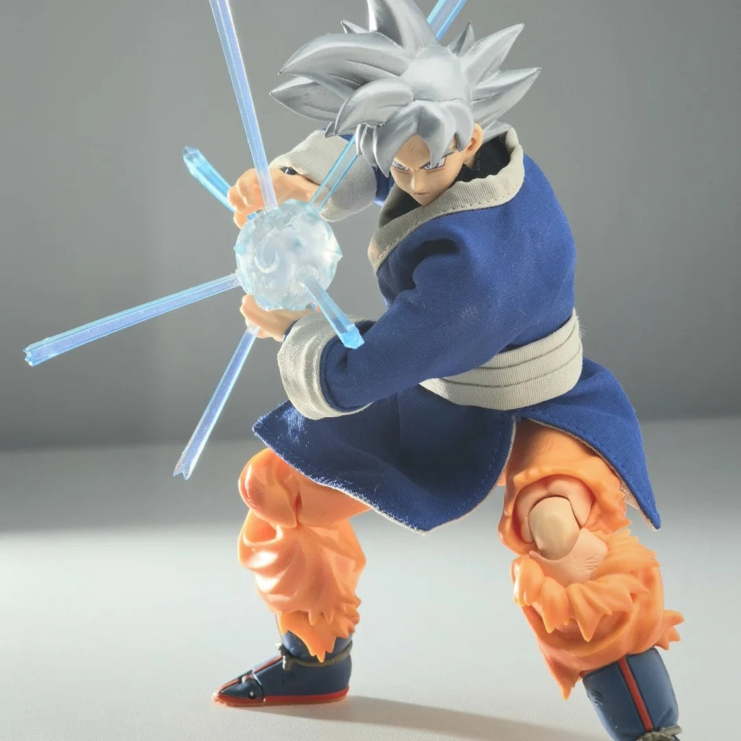 DRAGON BALL Shf Anime Handmade Son Goku Cloak Martial arts attire crossbody bag Built In Iron Wire Is Suitable for 1/12 Toy