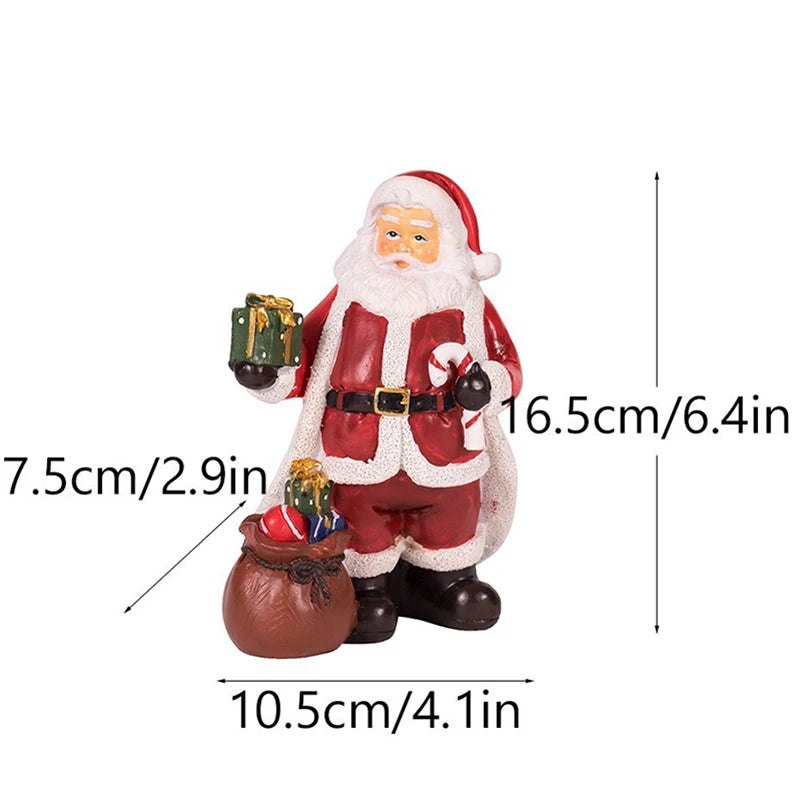 Harz Weihnachtsschmuck Statue Weihnachtsskulpturen Wohnzimmer Wohnkultur Büro Schreibtisch Dekoration Weihnachtsmann Drop Shipping