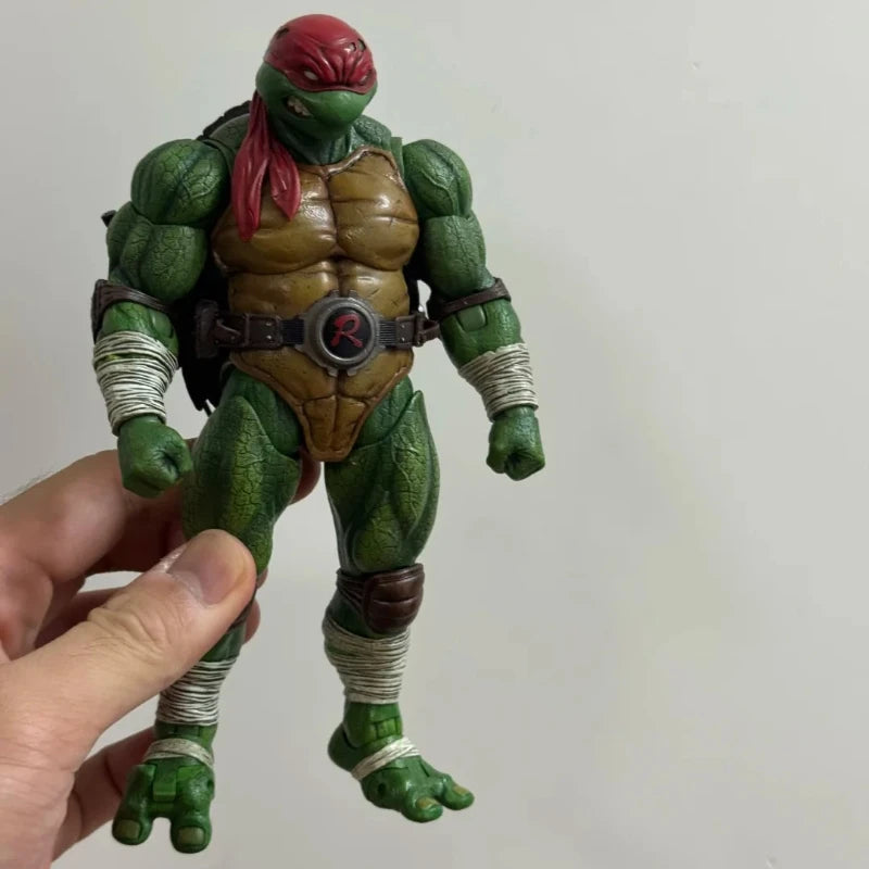 Original Lingjihun 1/12 Ninja Raphael Leonardo Action Figure Pvc Figurine Collect Hobby Toy Christmas Gift  Anime Fans In Stock
