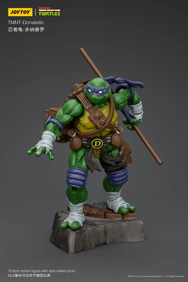 JOY TOY TMNT Donatello Action Figures Original Doll Decoration Gift Collection Garage Model Kits