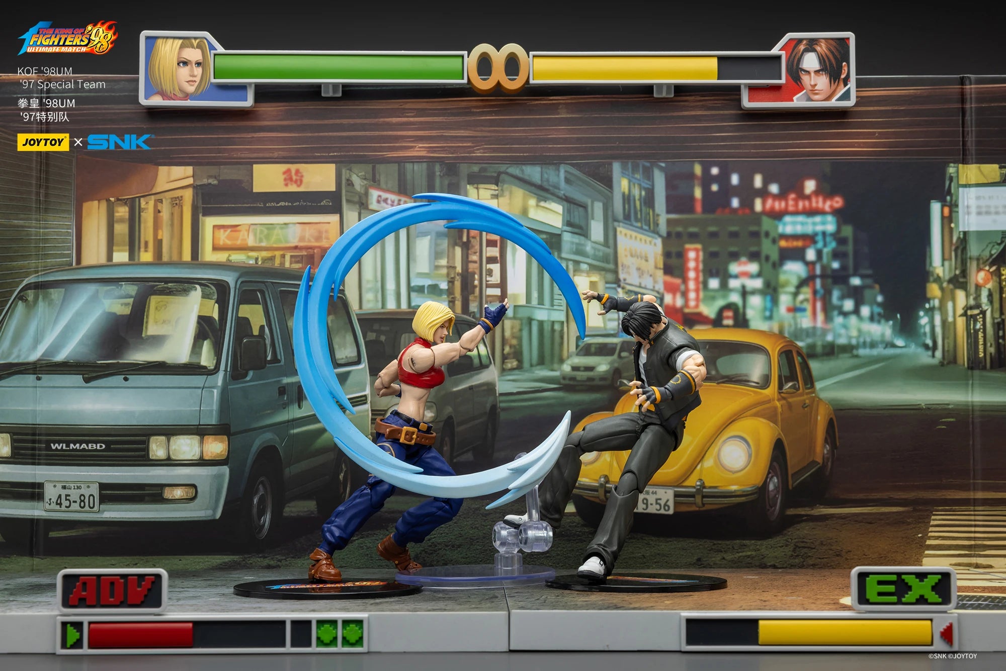 【MT】Pre-sale JOYTOY SNK KOF'98UM 97 Special Team Ryuji Yamazaki Billy Kane Blue Mary 3PCS 1/18 Action Figure Toy Collection