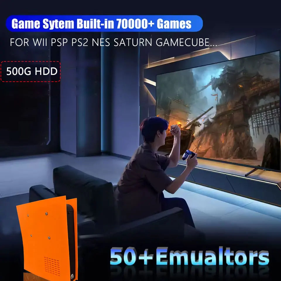 New M88 Retro Game Console 4K HD Built-in 85000+ Games 60+ Emulators for PS2 WII XBOX NGC SS N64 Up to 4 Controllers 4 Players