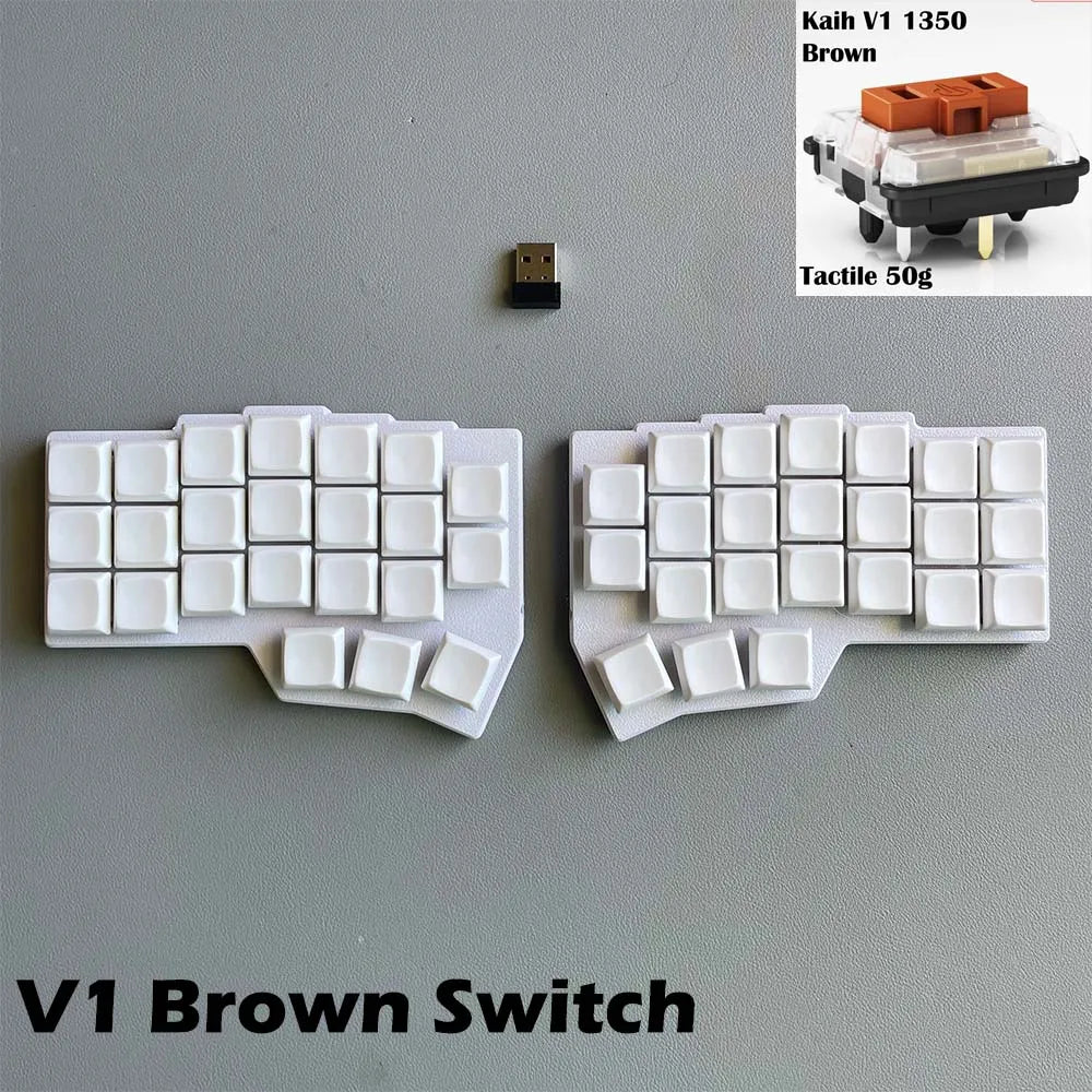 CHOC CORNE V4.1 Low Profile Ultrathin Split Mechanical Keyboard Hot-swap Kaih V1/V2 Switch 2.4G Wireless VIAL Programmable