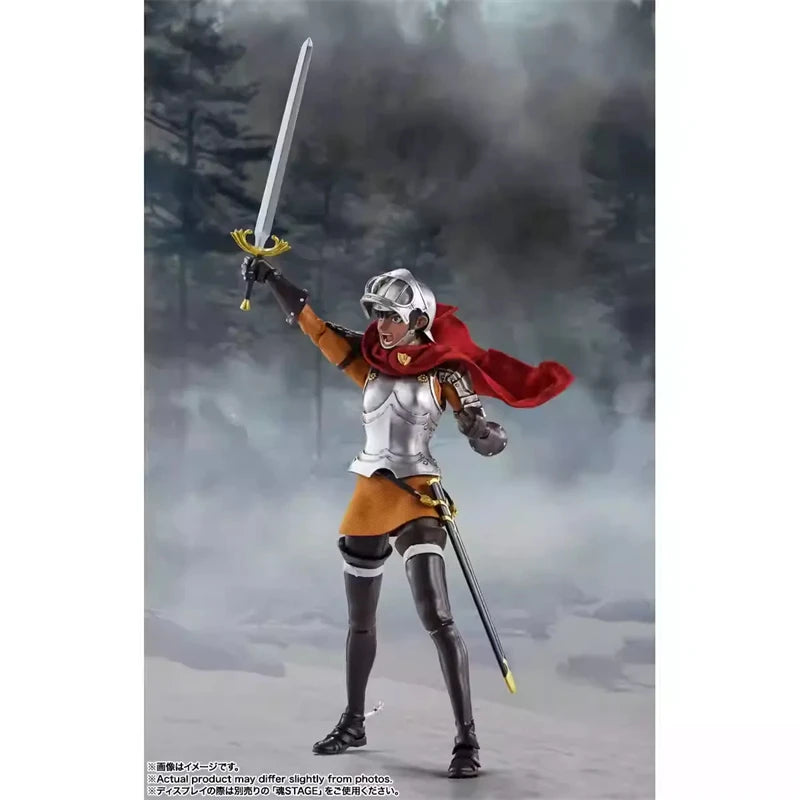 Genuine Bandai Berserk SHF Casca The Band of The Hawk Anime Action Figures Model Figure Toys Gift for Toys Hobbies Children