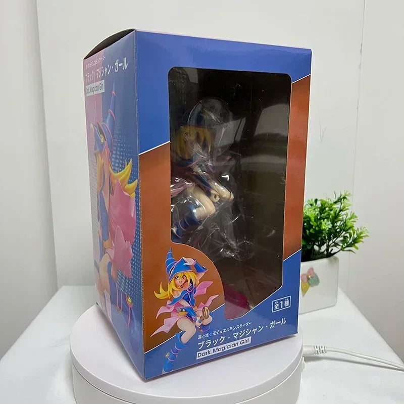 27cm Raa no Yokushinryuu Anime Figure Yu-Gi-Oh! Duel Monsters Yami Yugi Action Figure Dark Magician Girl Figurine Model Doll Toy