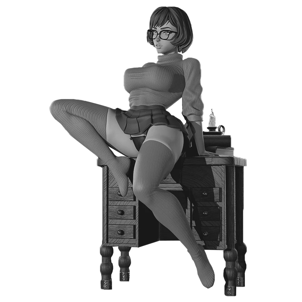 1:18 High-Detail Lila & Mia Figures | 3D Resin Miniature | Unpainted Retro Mystery Girls Style Model Kit (A1067)