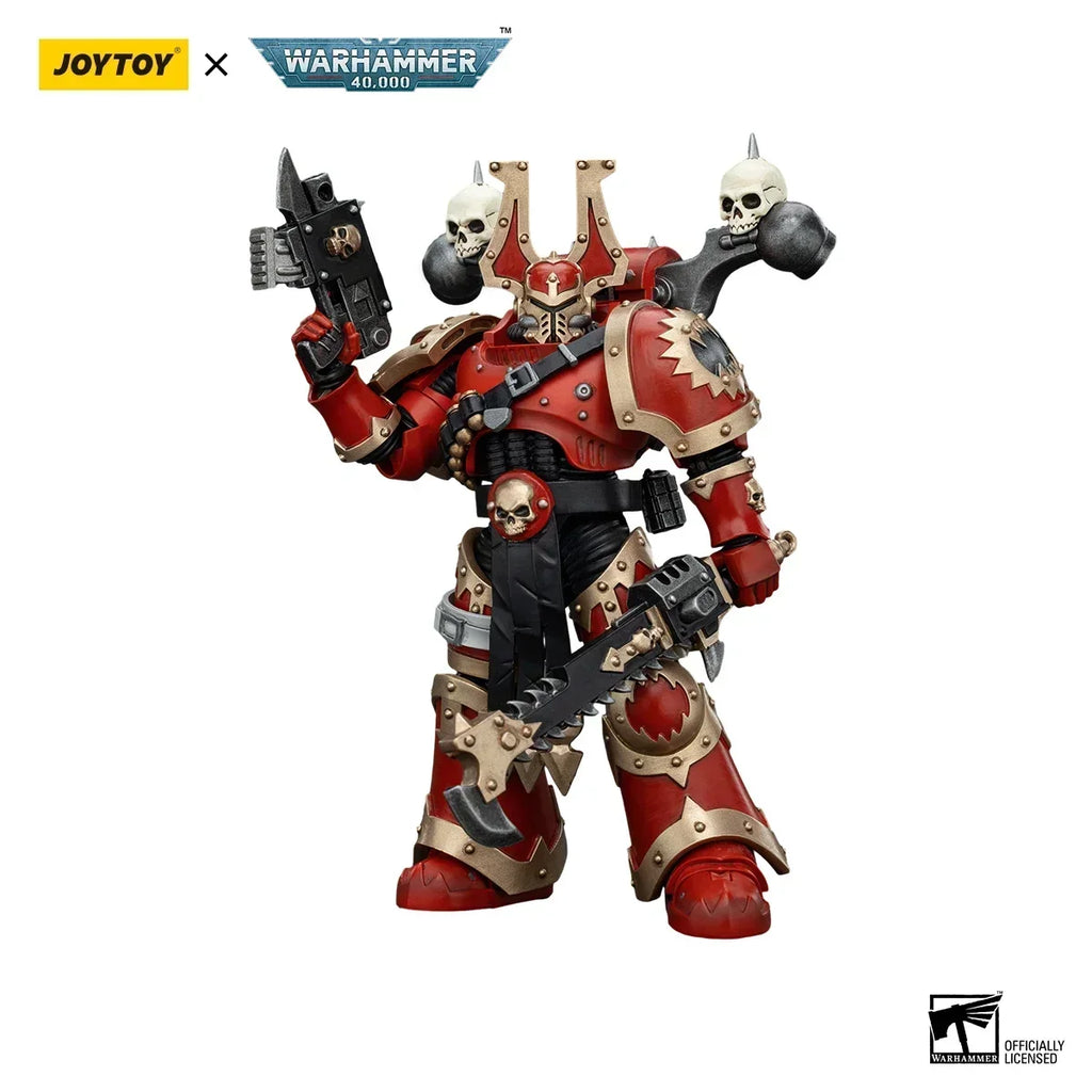 [In-Stock]JOYTOY Warhammer 40k Action Figures Anime World Eaters Khorne Berzerker Anime Figurine Joint Movable Collection Model