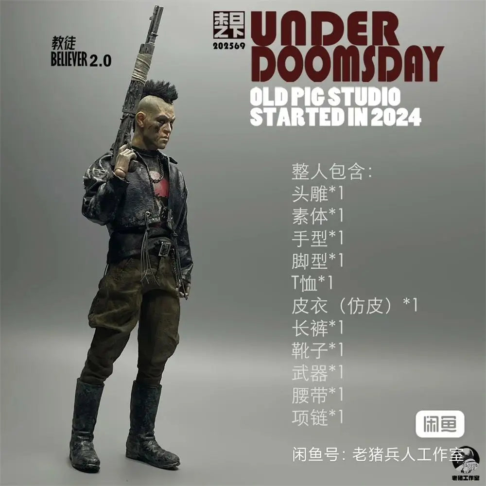 For Sale 1/6 Man Soldier Zombie Walking Series The Last of Gunge Style Full Set Toys Action Figure Collectable