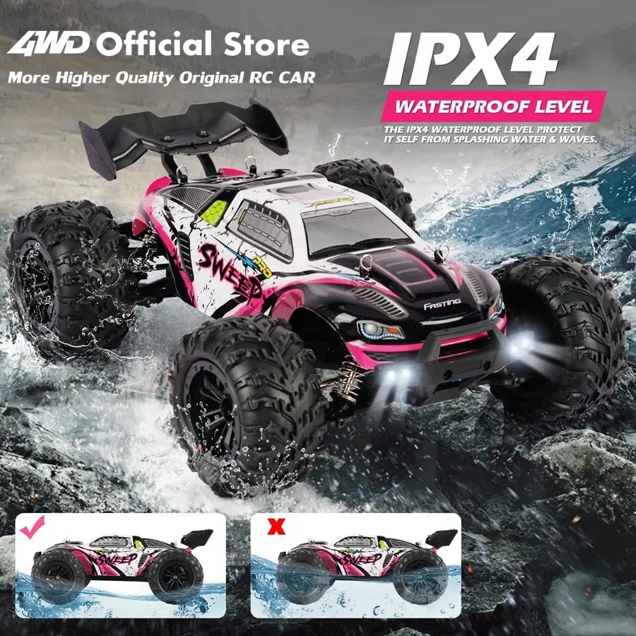 4WD Ferngesteuertes Auto Offroad 4x4 RC High Speed ​​Buggy Truck Super Brushless 50 oder 80KM/H Schnelles Drift Racing Spielzeug Kinder Erwachsene