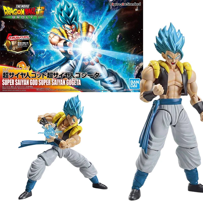 Bandai Genuine FRS Dragon Ball Son Goku Son Gohan Vegeta Frieza Super Saiyan Anime Action Figure Assembly Model Toys Gift Kids