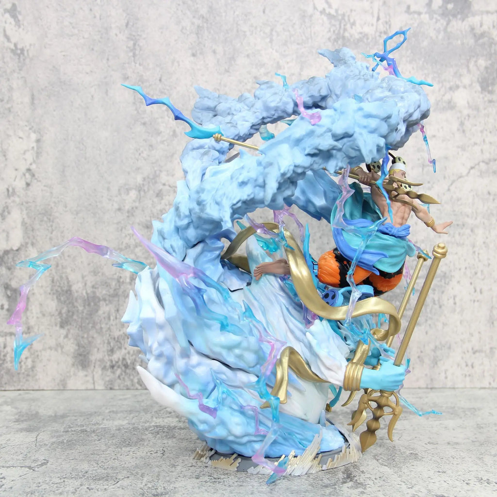 36 cm ONE PIECE Anime Peripheral Oka Shichibukai Enel Thor Figur GK Modell PVC Statue Zimmer Dekoration Ornamente Sammlung Geschenke