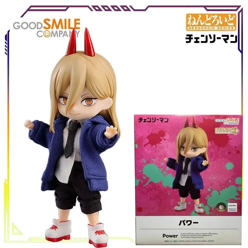 GSC Original Nendoroid Chainsaw Man Series Denji/Power PVC Articulated Collectible Action Figure Display Model Gift for Boys