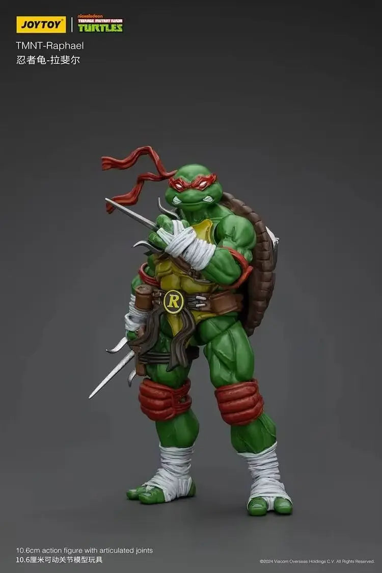 JOY TOY TMNT Raphael Action Figures Original Doll Decoration Gift Collection Garage Model Kits