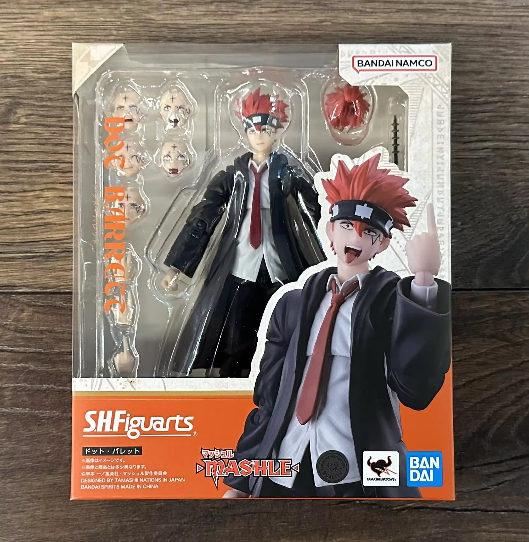 In Stock Bandai S.H.Figuarts SHF Dot Barrett MASH BURNEDEAD LANCE CROWN Anime Action Figures Toys Model Collection
