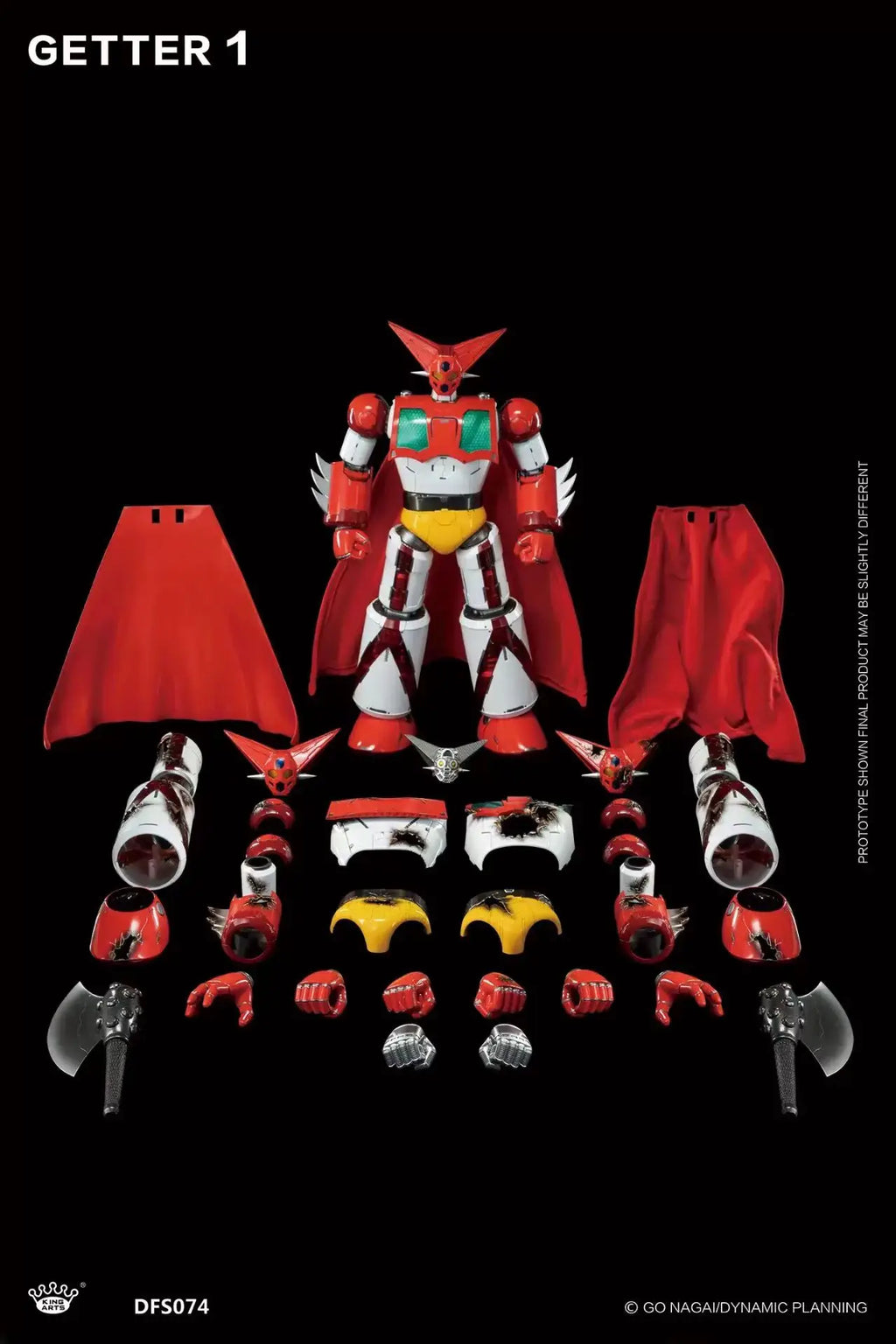 【MT】KingArts DFS074 Getter Robo‌ Real Getter Getter No. 1 Alloy Movable Finished Figure Model Mecha