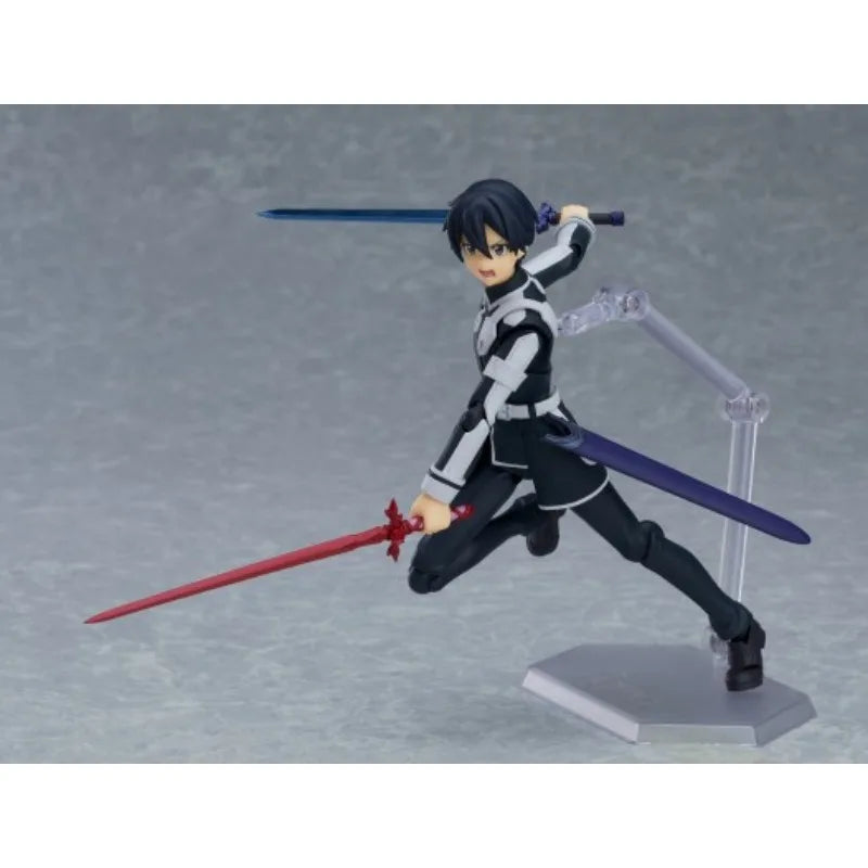 Max Factory Figma #435 Kirito Alicization Ver. - 145mm PVC/ABS Movable Doll, SAO Theme, All-Ages Action Figurine for Collectors