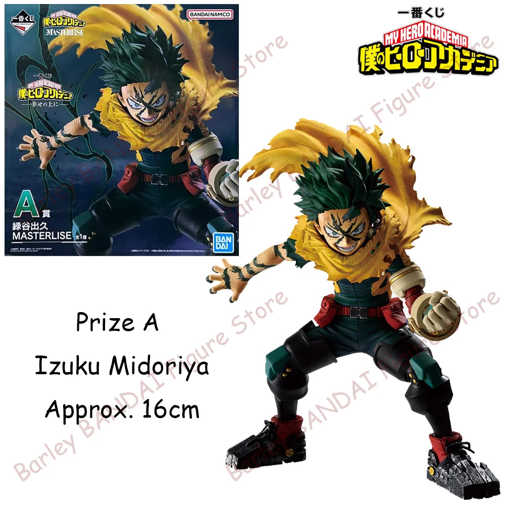 Original In Stock BANDAI Ichiban Kuji My Hero Academia Above Happiness Deku Shoto Todoroki Dabi Ochako Toga Anime Figures Toys
