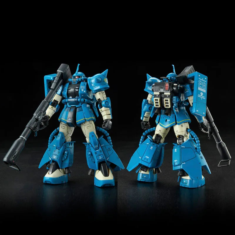 In Stock BANDAI Original Box RG 1/144 MS-06R-2 ROBERT GILLIAM S ZAKU2 Action Figure Model Toy Gift for Kids Foam Box Packaging
