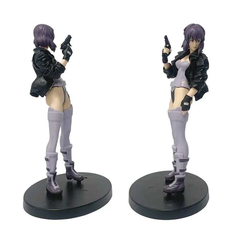 In stock 18cm Anime S.A.C  Action Figure Motoko Kusanagi Figure Model Ornament Room PVC Collectible Model Doll Toys Boys Gifts