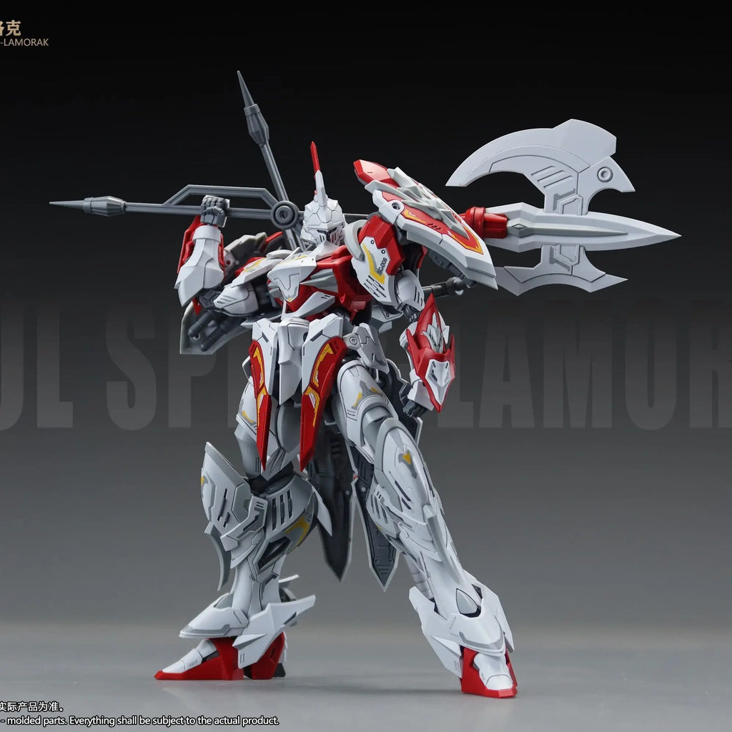 New Snaa Hg 1/144 Sc-008 Soul Spear-Lamorak Deluxe Edition Original Model Kit The Round Table Knights Action Figure Toy Gifts