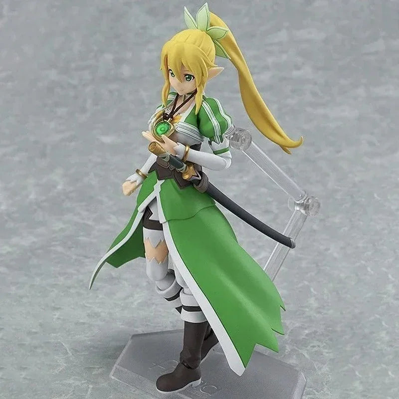 Bandai Banpresto Sword Art Online Kirigaya Suguha Leafa Cute Anime Figure Model Dolls Kawaii Cartoon Decor Adult Kids Toy Gifts