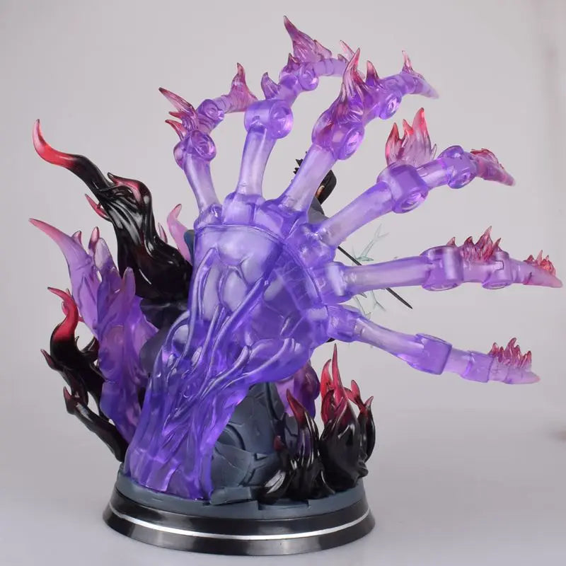 35cm Uzumaki Naruto Uchiha Sasuke Figure NARUTO GK Susanoo Rikudousennin Model Light-Up ModelDesktop Ornament Gift Toys for Boy