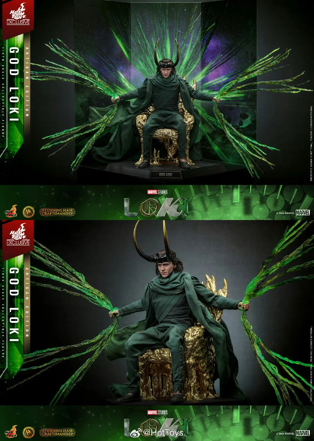 In Stock HotToys DX40 DX41AE God Loki Gel Hair Version Hair Transplant Version 1/6 Anime Action Figure Toy Model Collection