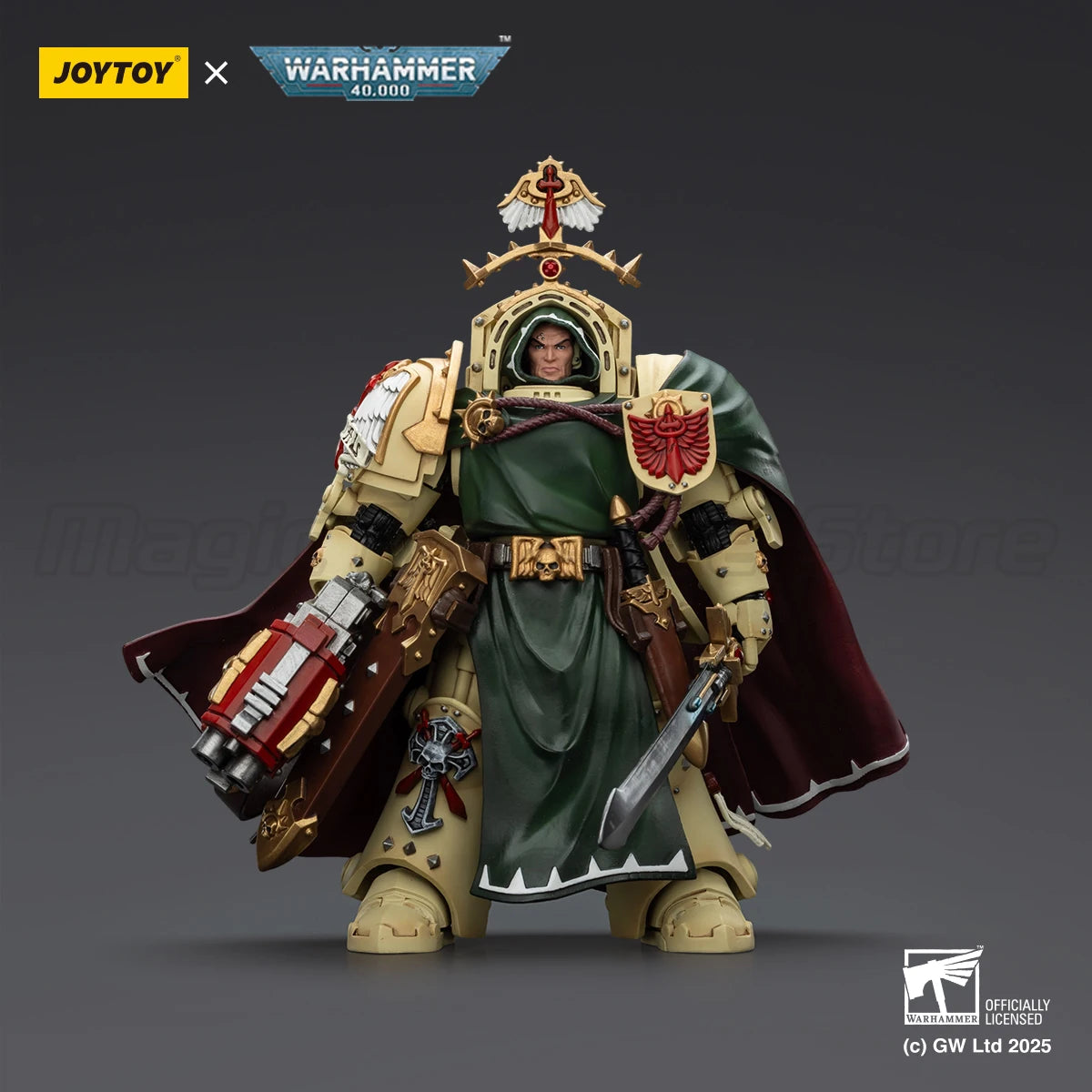 【MT】JOYTOY Warhammer 40K Dark Angels Belial, Grand Master of The Deathwing with The Sword of Silence and Storm Bolter