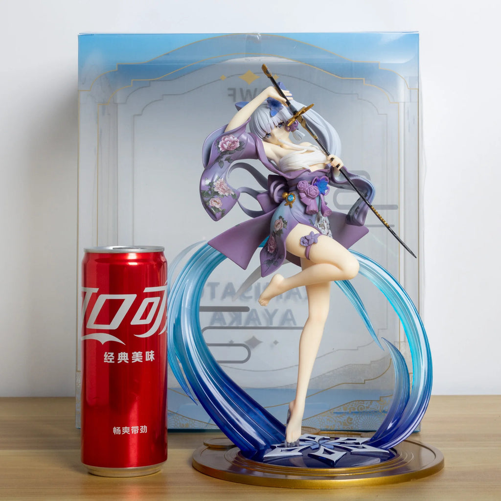 Genshin Impact Ayaka Anime Figure Sexy Girl Action Figures Kamisato Ayaka Clothing Removable Figurine Collection Doll Model Gift