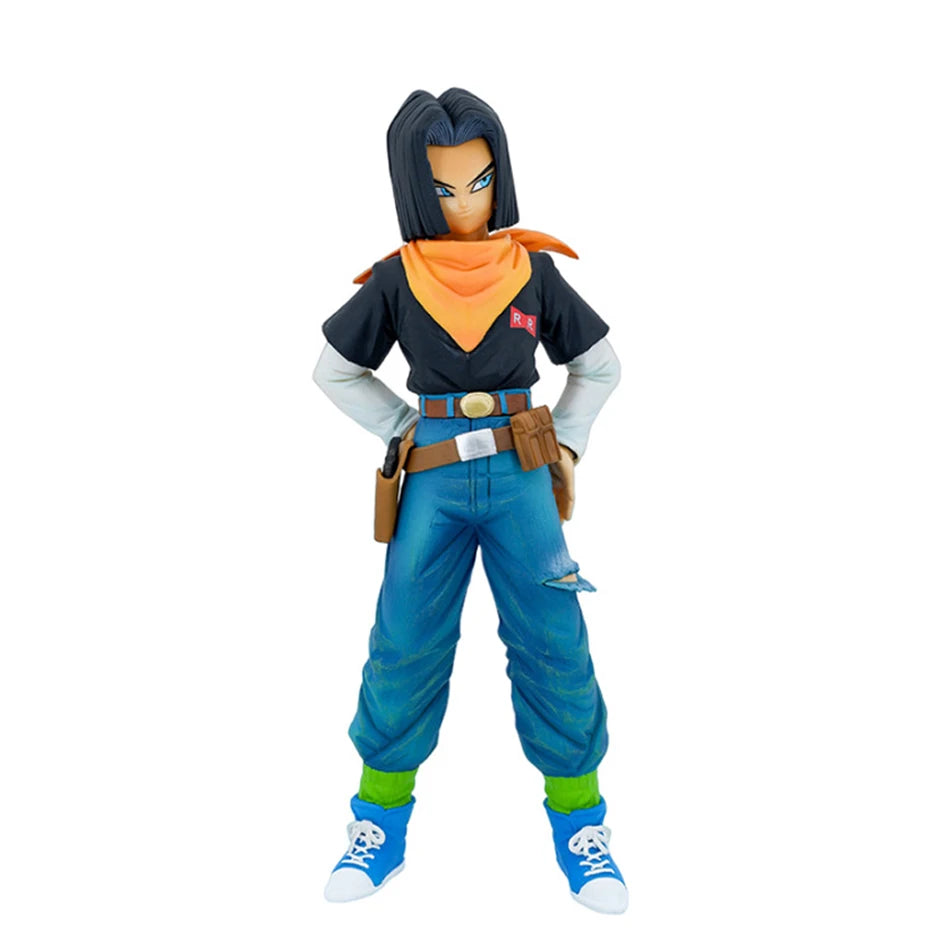 22 см аниме Dragon Ball Z Android 17 18 фигурка Android 18 PVC екшън фигурки колекция модели играчки за деца коледни подаръци