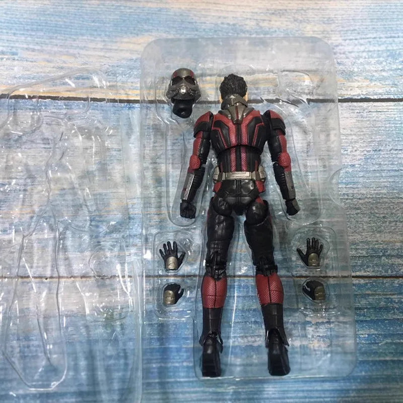 Authentic Straight Hair Bandai Original SHF Mobile Doll Ant Man Scott Long Anime Action Figure Model Toys Model Gifts for Boys