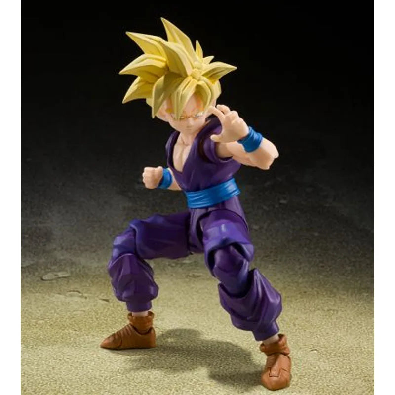 Genuine Bandai Dragon Ball Z Model Kit SHF Son Gohan The Warrior Who Surpasses Goku Anime Action Figure Collection Model Toys