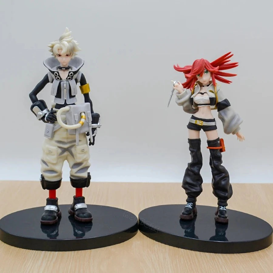 21cm/8.27in GACHIAKUTA Anime Figure GACHI AKUTA Rudo/Riyo Action Figure Enjin/Zanka Figurine PVC Adult Collection Model Doll Toy