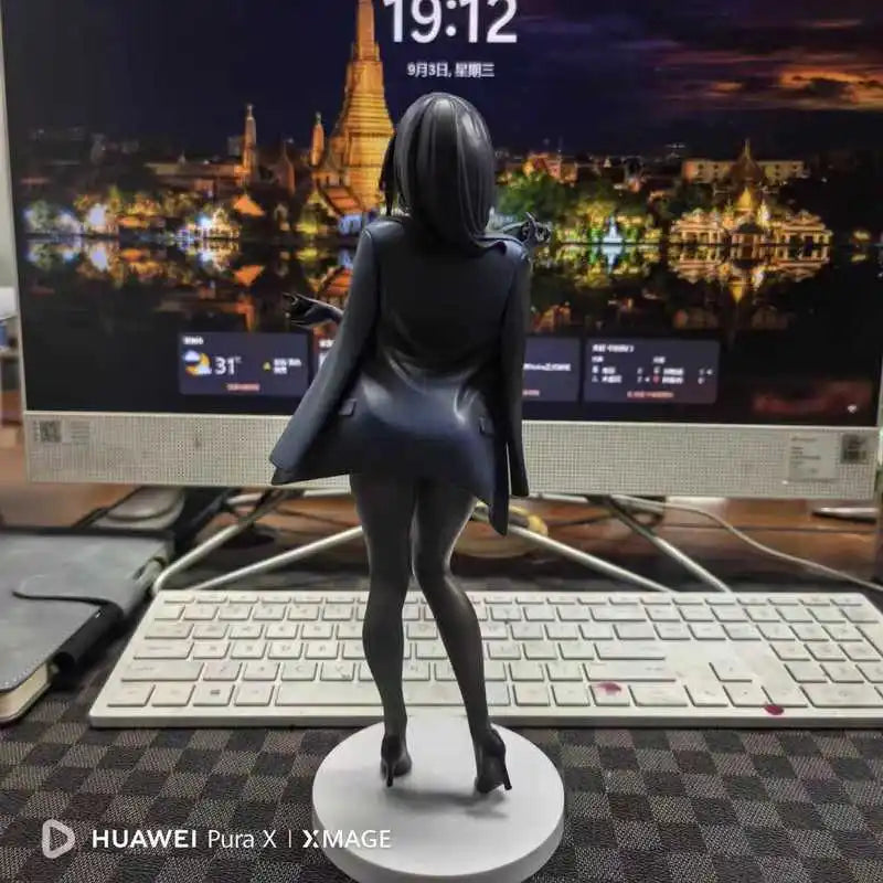 Beautiful Girl Yokoyama Iwami Anime Merchandise Black Dress Original Artwork Scale Figurine Model Collectible Display Piece Gift