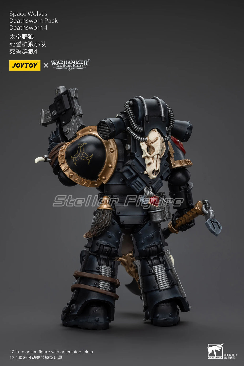 【SF】JOYTOYS Warhammer 40K 1/18 Action Figure Space Wolves Deathsworn Pack Deathsworn 4 Anime Model Toys Gifts
